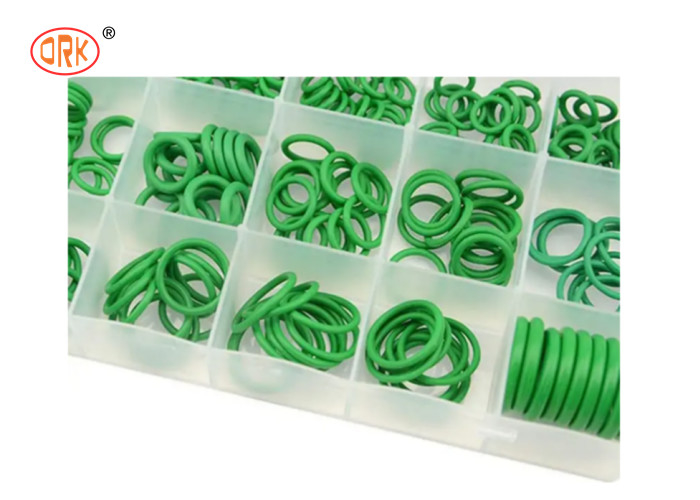 Grüne AS568/ Metrische HNBR Gummi 18 Abmessungen O Ring Kit Box für Klimaanlage