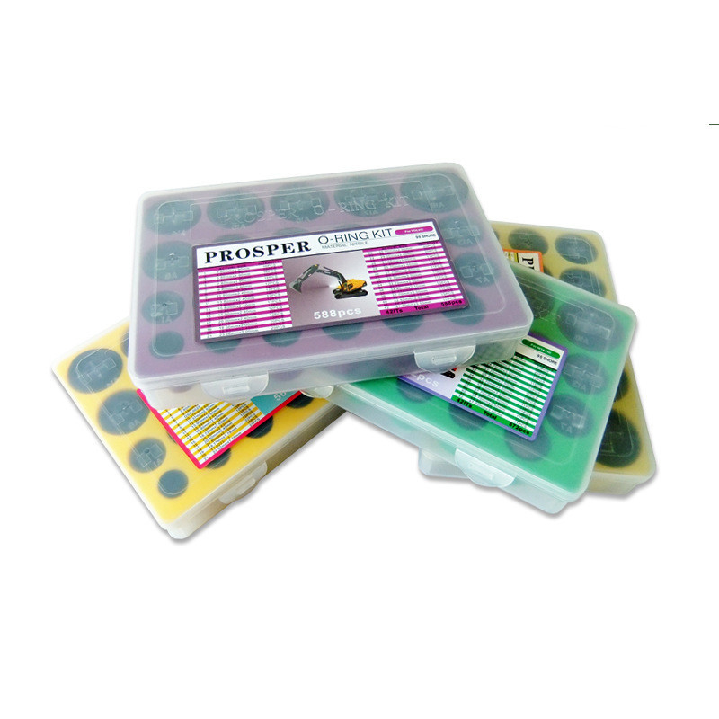Transparente Box Schwarz NBR O-Ring Reparatur-Kit für Rot Gelb Blau Klimaanlage Auto Butylkautschuk