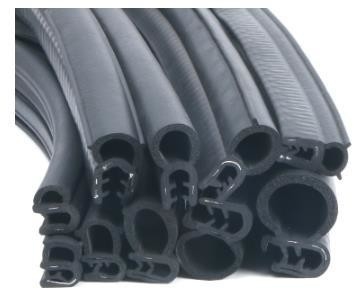 Schwarzer Silicone-Gummi-Türdichtband für Aluminiumfenster, Öldruckwiderstand