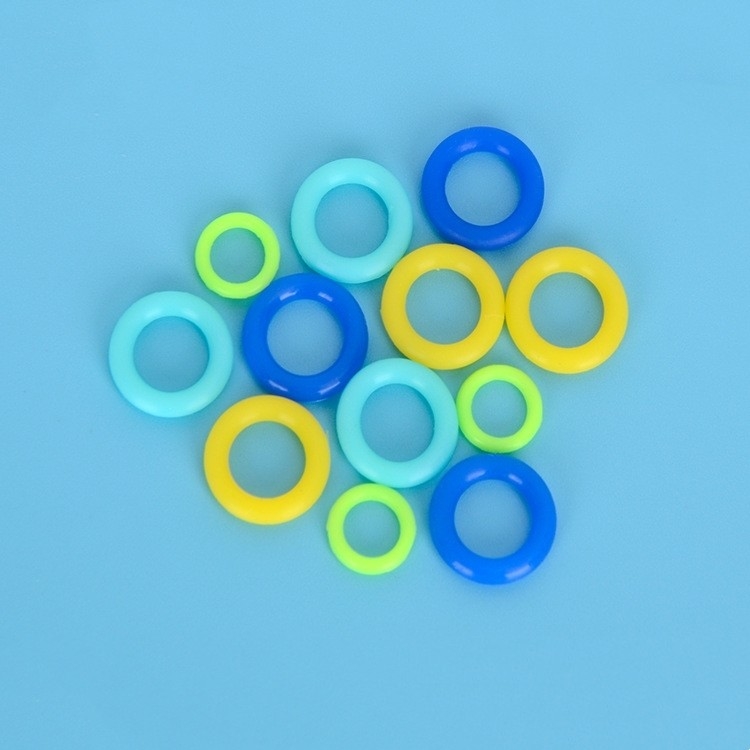 REACH-zertifizierter kundenspezifischer Silikon-O-Ring in Rot und Schwarz mit hitzebeständigen Dichtungen