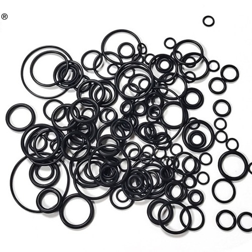 Dauerhafte schwarze, hervorragende Ozonbeständigkeit FKM Aflas medizinische Gummi-O-Ring-Dichtungen für Versiegelungsbedarf