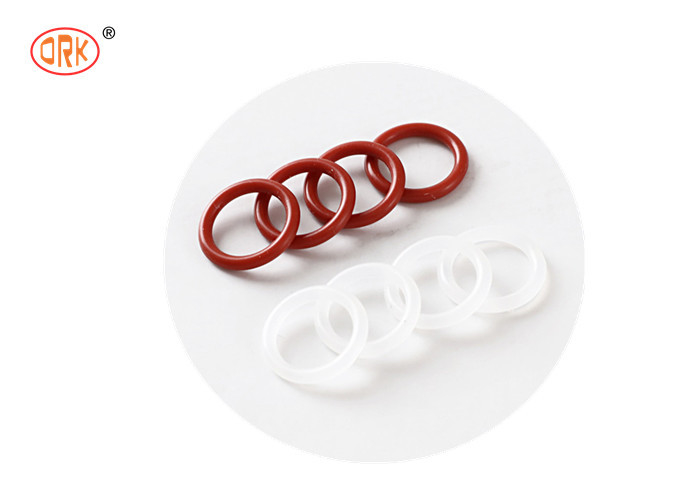 Langlebiger medizinischer Kautschuk Rot transparentes Silikon mit O-Ringgröße für staubfreie und stoßabsorbierende Anwendungen