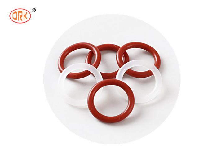 Langlebiger medizinischer Kautschuk Rot transparentes Silikon mit O-Ringgröße für staubfreie und stoßabsorbierende Anwendungen