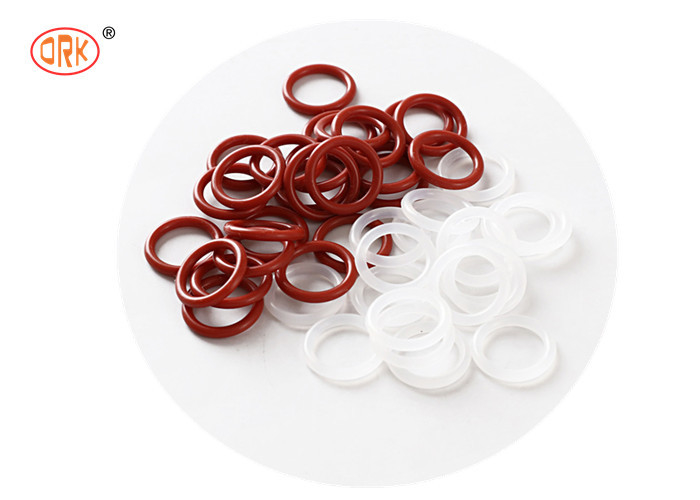 Langlebiger medizinischer Kautschuk Rot transparentes Silikon mit O-Ringgröße für staubfreie und stoßabsorbierende Anwendungen